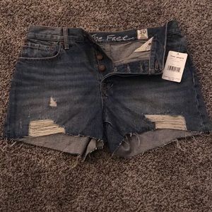 Free people denim shorts